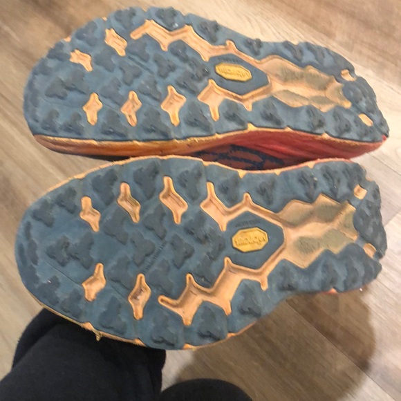 Hoka Teal and Coral Athletic Shoes - Picture 2 of 4